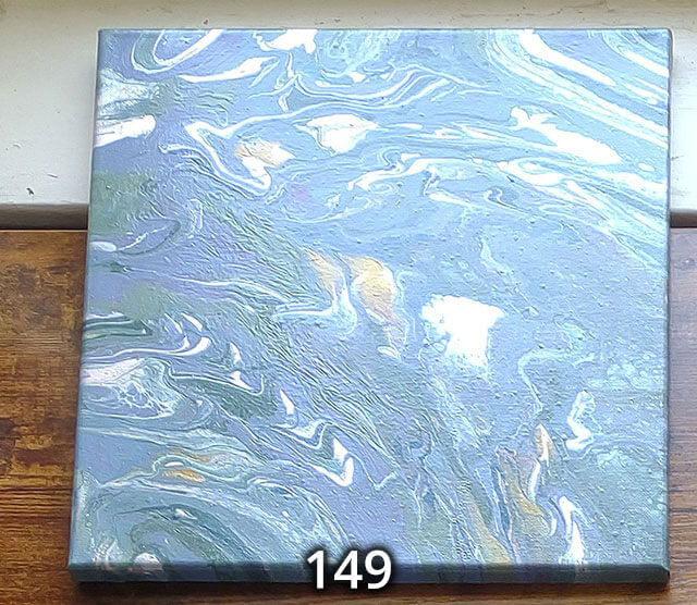 An 12x12 paint pour piece